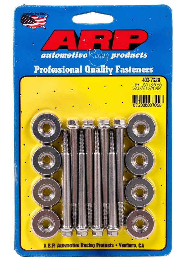 ARP Stainless Steel Valve Cover Bolts 400-7529 2 Port Threaded Fitting-0