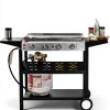 Gas One Flat Top Grill 4 Burner Propane Outdoor Cart Stainless Steel-6