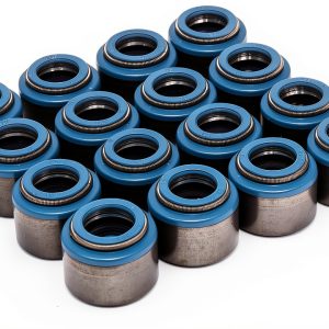 Comp Cams "515-16 Set of 16 Metal Viton Valve Seals for .530"" Guide Size, 3/8 Valve Stem"-0