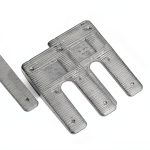 Specialty Products Company 10505 3" x 6" x 0.5° Aluminum Alloy Shim, (Pack of 6)-0