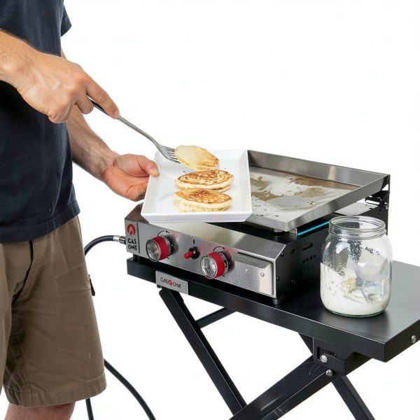 GasOne Flat Top Gas Grill with Auto Ignition Portable Propane Griddle-5